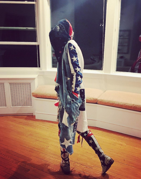 For an Australian, Ruby Rose’s Fourth of July wardrobe was on point. (Photo: Instagram)