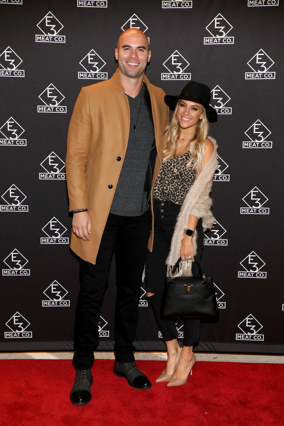 NASHVILLE, TENNESSEE - NOVEMBER 20: Mike Caussin (L) and Jana Kramer attend the grand opening of E3 Chophouse Nashville on November 20, 2019 in Nashville, Tennessee. (Photo by Danielle Del Valle/Getty Images for E3 Chophouse Nashville)