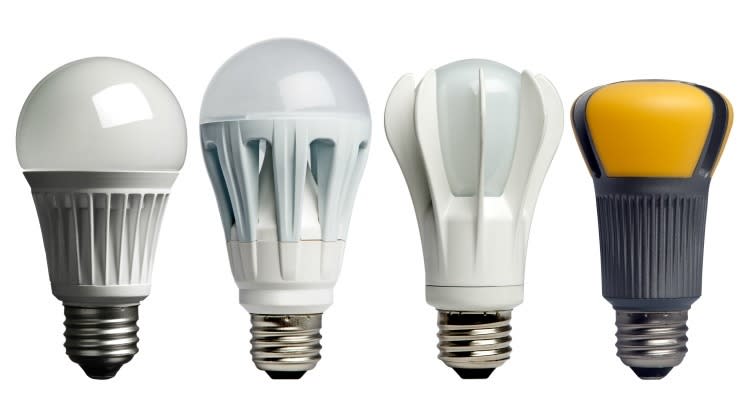 A few of the LED lightbulbs available on the market today.