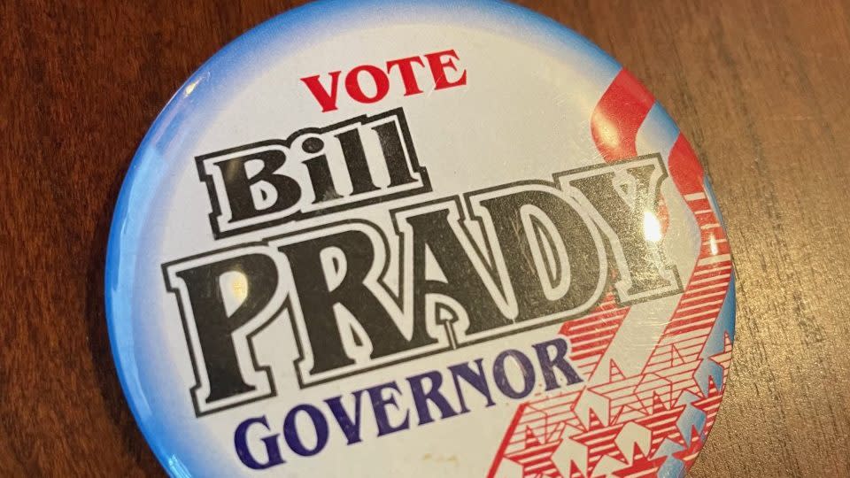 One of the campaign buttons Bill Prady made during his 2003 run for Governor. - Credit: Bill Prady