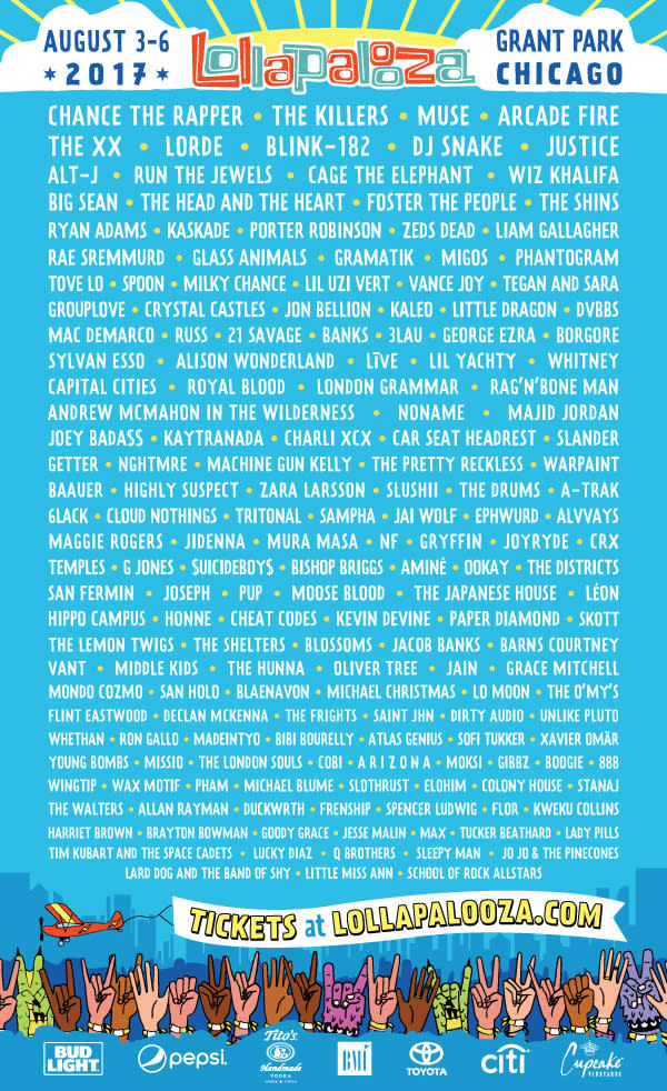 6) Lollapalooza