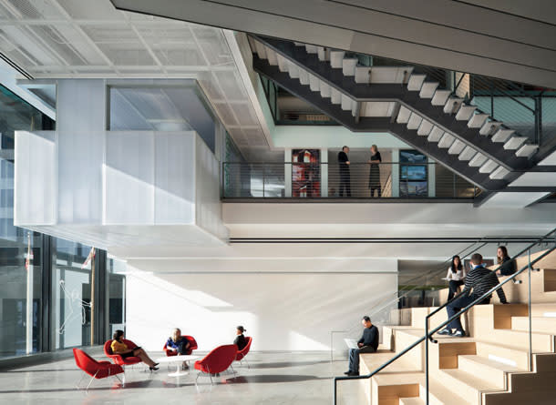 Wide open spaces: Gensler's downtown Los Angeles office.