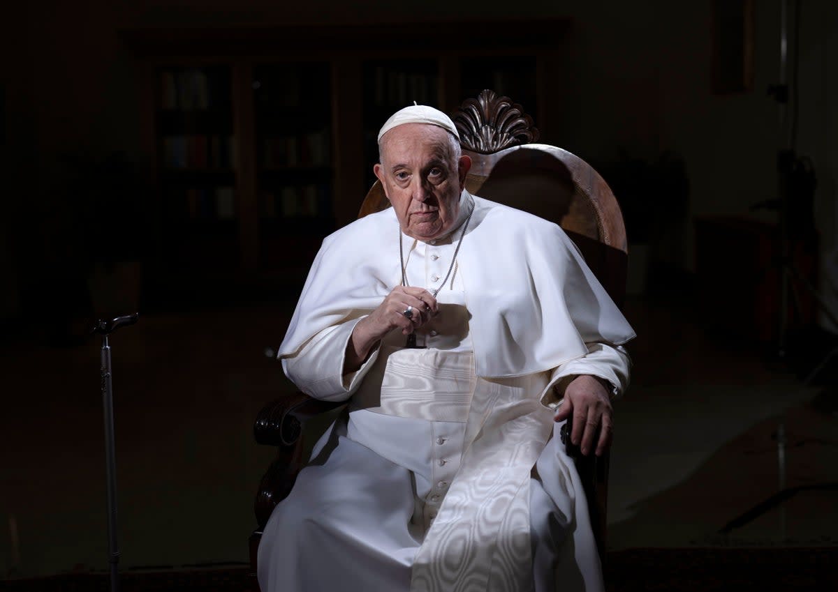 The pope has said sexually abusive priests are “children of God” who must be loved as well as “enemies” who should also be punished (Copyright 2023 The Associated Press. All rights reserved)