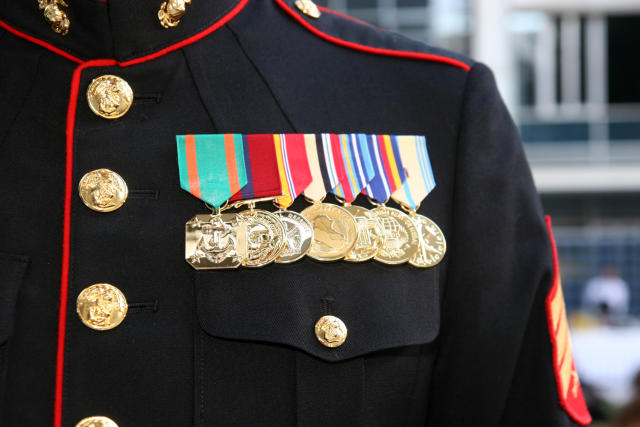 marine uniform wedding