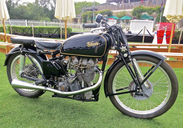This 1949 KTT graced the lawn at the Quail Motorcycle Gathering in May. The factory racer, which once won the Dutch TT, is owned by Paul d'Orleans, aka the Vintagent.