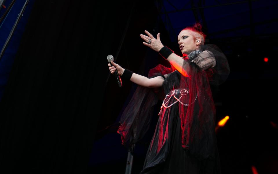 Shirley Manson on stage at Iveagh Gardens in 2018 - Redferns
