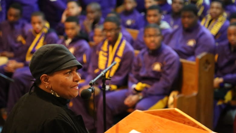 New Orleans high school band marches into Sandwich as part of Underground Railroad tour