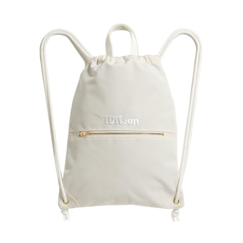 <p><a href="https://go.redirectingat.com?id=74968X1596630&url=https%3A%2F%2Fwww.wilson.com%2Fen-us%2Fproduct%2Fu-side-line-drawstring-bag-wl11161&sref=https%3A%2F%2Fwww.elle.com%2Ffashion%2Fshopping%2Fg40669159%2Fgym-bag-for-women%2F" rel="nofollow noopener" target="_blank" data-ylk="slk:Shop Now;elm:context_link;itc:0;sec:content-canvas" class="link ">Shop Now</a></p><p>Sideline Drawstring Bag</p><p>wilson.com</p><p>$38.00</p>