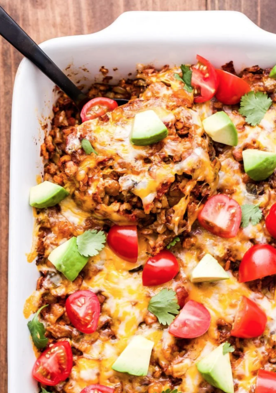 <p>Recipe Runner</p><p>This Southwest lentil and brown rice casserole is a cozy, hearty, vegetarian dinner that’s perfect for a cold night! Easy to make and great for meal prep.</p><p><strong>Get the recipe: <a href="https://reciperunner.com/southwest-lentil-and-brown-rice-casserole/" rel="nofollow noopener" target="_blank" data-ylk="slk:Southwest Lentil and Brown Rice Casserole;elm:context_link;itc:0;sec:content-canvas" class="link ">Southwest Lentil and Brown Rice Casserole</a></strong></p>