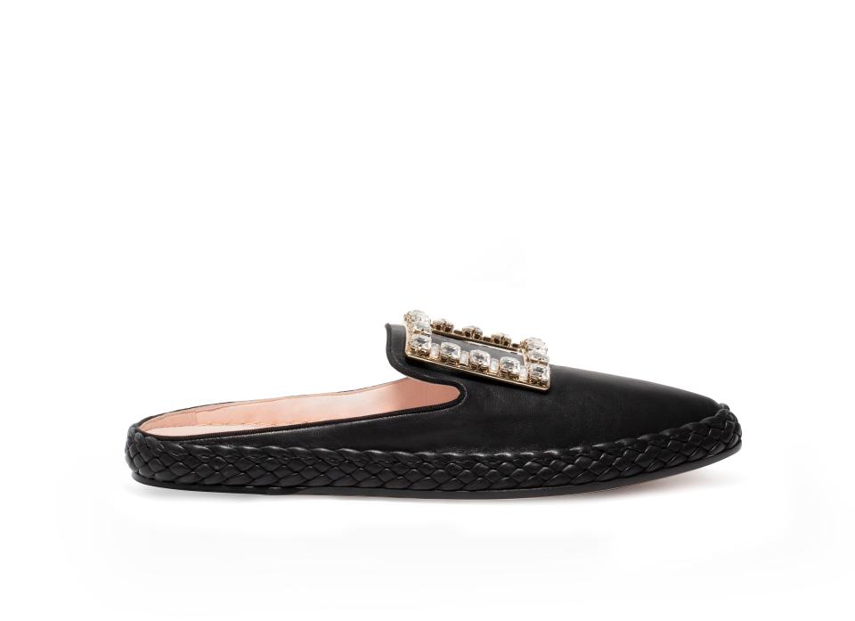 RV Lounge Strass Buckle Mule, £870, Roger Vivier