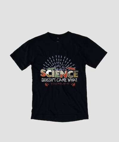 Es un eslogan pegadizo para una camiseta, pero no una estrategia eficaz para ganar corazones y mentes. <a href="https://www.shutterstock.com/image-vector/science-doesnt-care-what-you-believe-2086591639" rel="nofollow noopener" target="_blank" data-ylk="slk:Depock Chandra Roy / Shutterstock;elm:context_link;itc:0;sec:content-canvas" class="link ">Depock Chandra Roy / Shutterstock</a>