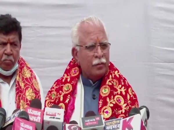 Haryana Chief Minister Manohar Lal Khattar (Photo:ANI)