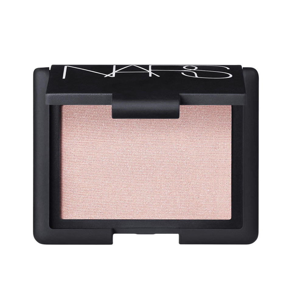 For that subtle wash of shimmer, make Nars Reckless your go-to. The sheer pink color will leave you with healthy glow and just the right amount of sparkle. NARS Blush in Reckless ($30)