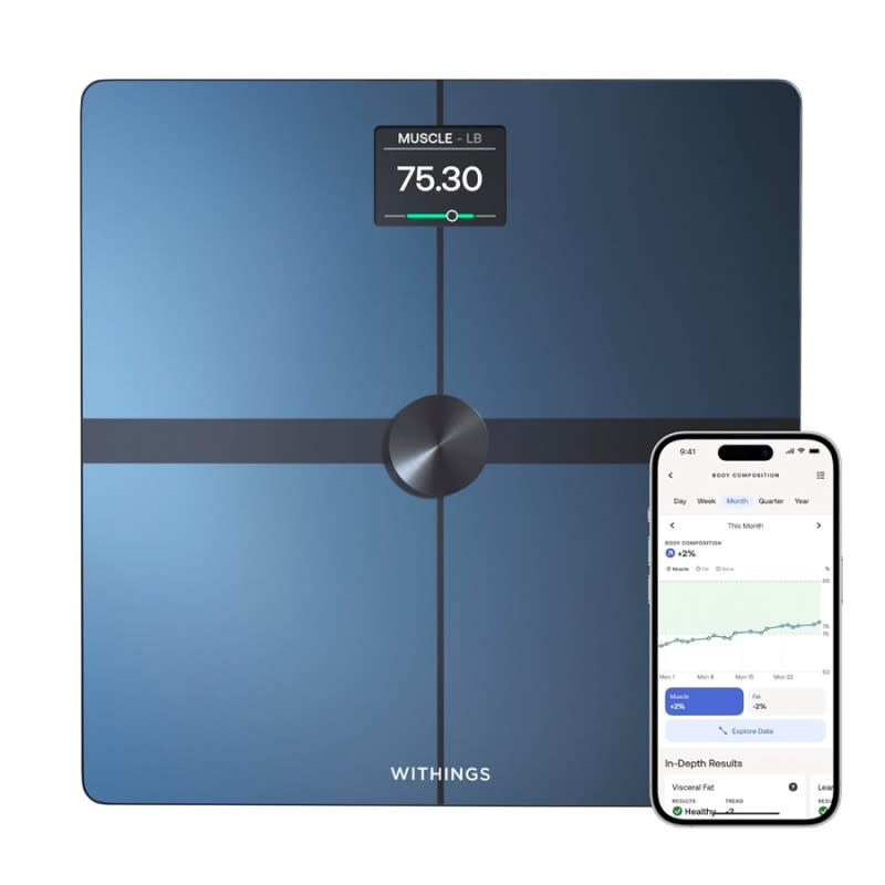 <p>Courtesy of Amazon</p><p>Bathroom scales have come a long way from just measuring weight. The fitness lover on your shopping list can measure his progress daily with this Withings Smart Scale. It does way more than just body weight—it also records body fat percentage, water weight, and a handful of other key health metrics. It’s easy to use and syncs with Apple Health and Google Fit apps for long-term tracking. </p><p>[$100; <a href="https://clicks.trx-hub.com/xid/arena_0b263_mensjournal?q=https%3A%2F%2Fwww.amazon.com%2FWITHINGS-Body-Smart-Percentage-Composition%2Fdp%2FB0C3JNJPZ7%3Fth%3D1%26linkCode%3Dll1%26tag%3Dmj-yahoo-0001-20%26linkId%3Dcb41cef3bb51c1ae282a8ffbb9fc718c%26language%3Den_US%26ref_%3Das_li_ss_tl&event_type=click&p=https%3A%2F%2Fwww.mensjournal.com%2Fhealth-fitness%2Fgifts-for-gym-lovers%3Fpartner%3Dyahoo&author=Joe%20Wuebben&item_id=ci02ccaafea000268f&page_type=Article%20Page&partner=yahoo&section=shopping&site_id=cs02b334a3f0002583" rel="nofollow noopener" target="_blank" data-ylk="slk:amazon.com;elm:context_link;itc:0;sec:content-canvas" class="link ">amazon.com</a>]</p>