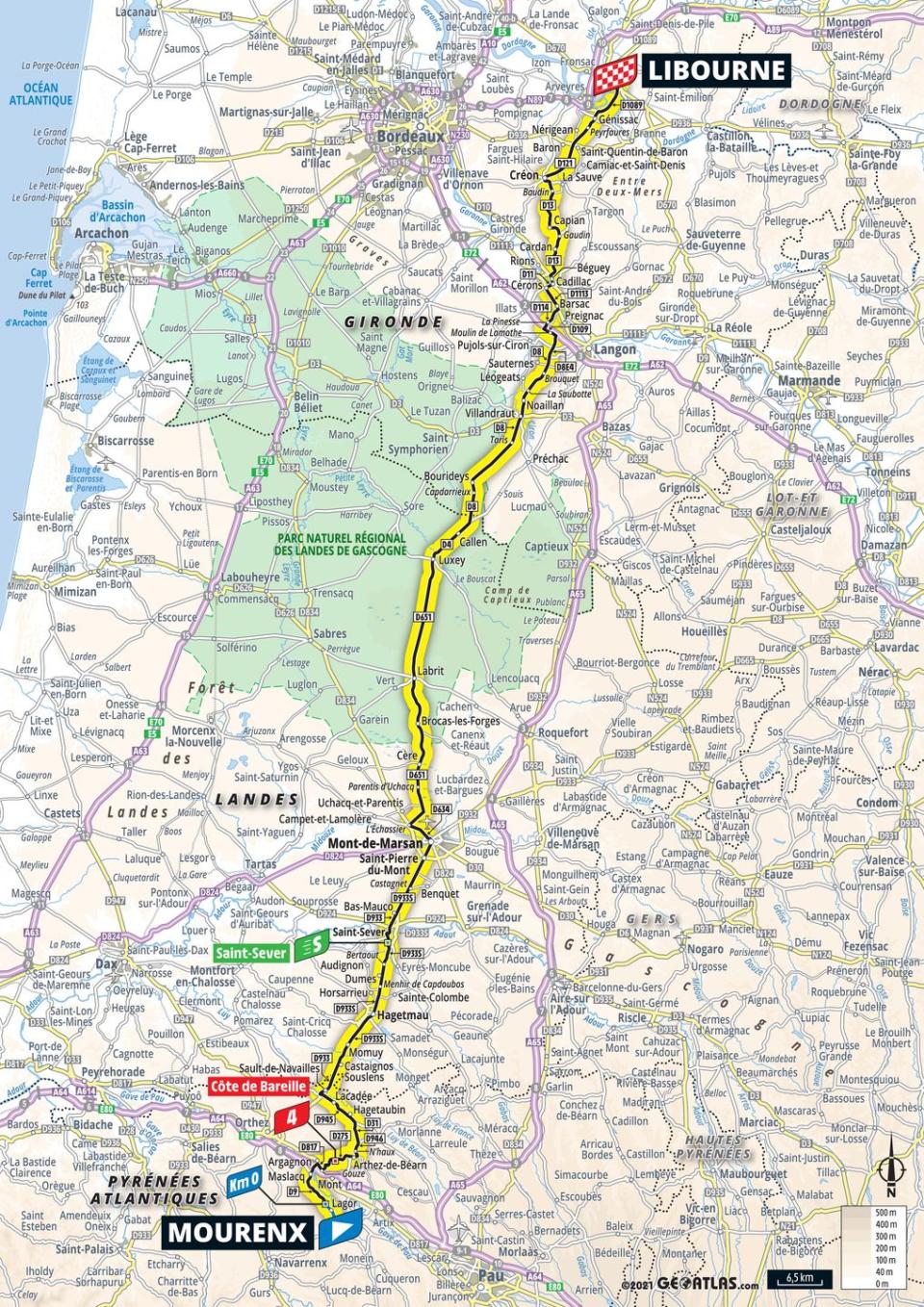 19) STAGE 19 MOURENX - LIBOURNE (207km)