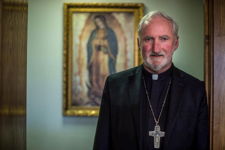 Bishop David O'Connell, of the Archdiocese of Los Angeles' San Gabriel Pastoral Region on March 8, 2017. (Sarah Reingewirtz / Pasadena Star-News via Getty Images file)