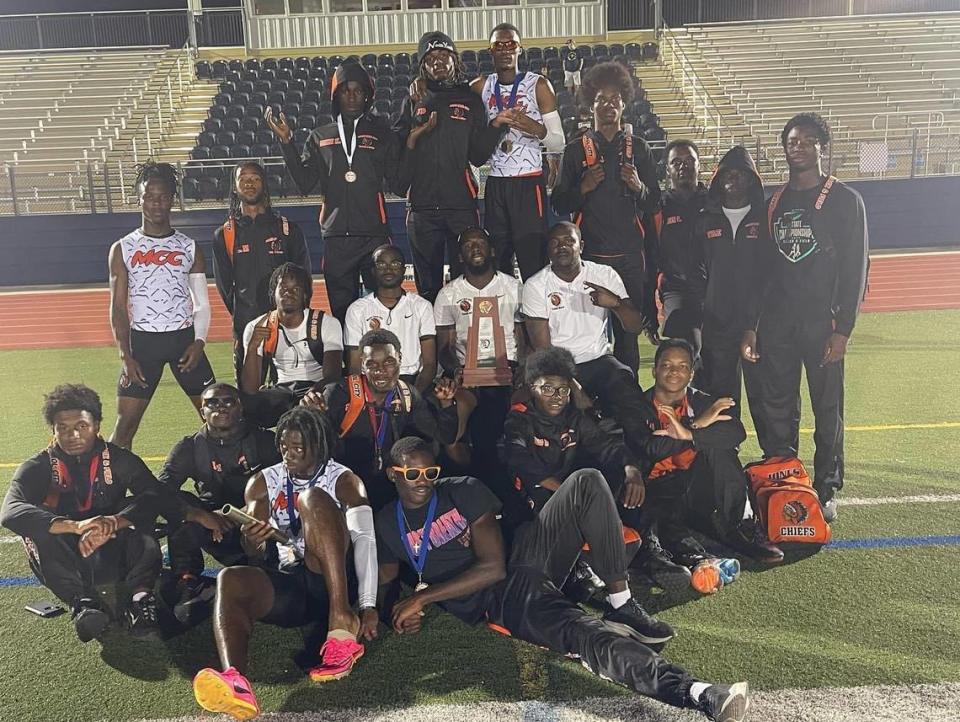 The region champion Carol City boys’ track & field team.