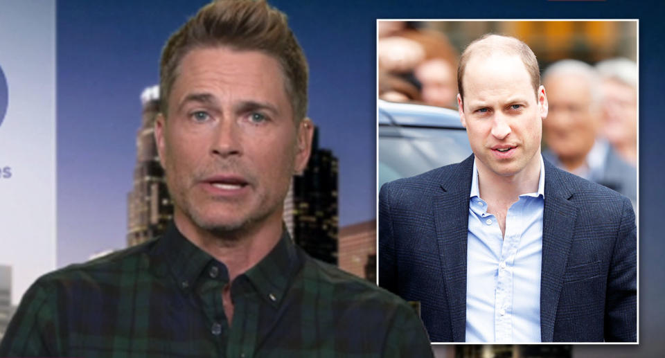 Rob Lowe has defended his comments about the Duke of Cambridge. [Photo: Getty/ITV]