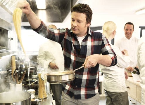 <span class="caption">Jamie Oliver has a penchant for pasta.</span> <span class="attribution"><span class="source">Scandic Hotels</span>, <a class="link " href="http://creativecommons.org/licenses/by-nd/4.0/" rel="nofollow noopener" target="_blank" data-ylk="slk:CC BY-ND;elm:context_link;itc:0;sec:content-canvas">CC BY-ND</a></span>