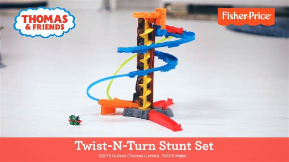 Thomas & Friends Twist-N-Turn Stunt Set box wtih Fisher-Price label.