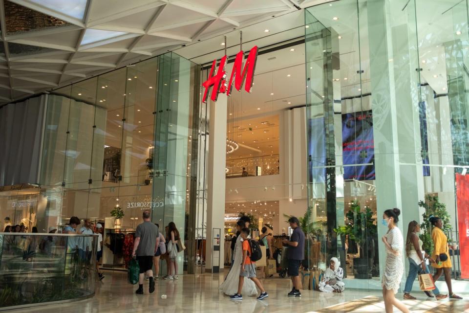 H&M’s store inside Westfield London in Shepherds Bush (Alamy Stock Photo)