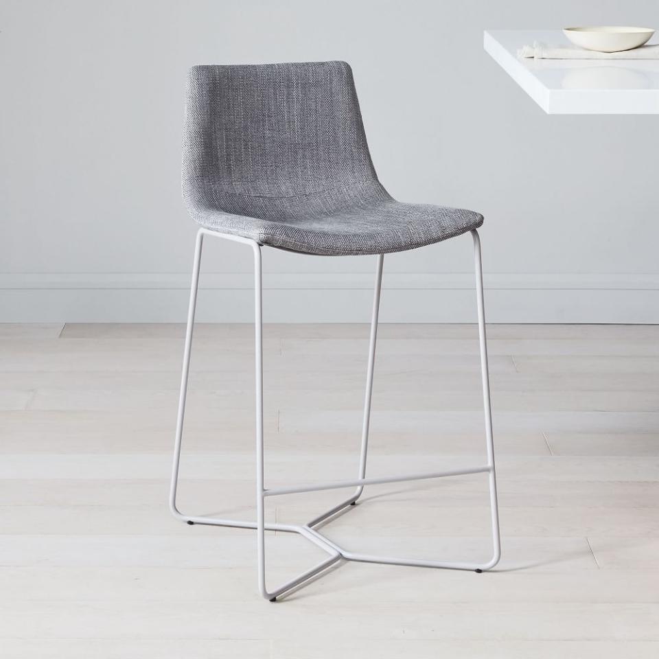 4) Slope Upholstered Bar and Counter Stool