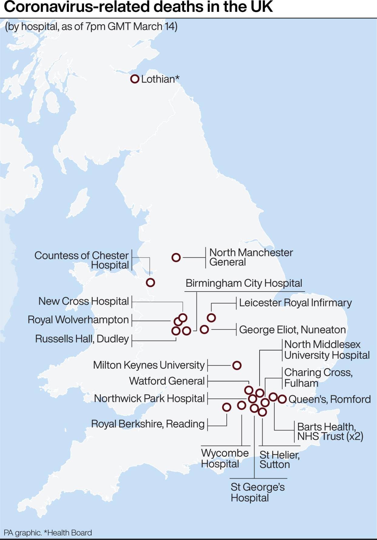 Coronavirus-related deaths in the UK