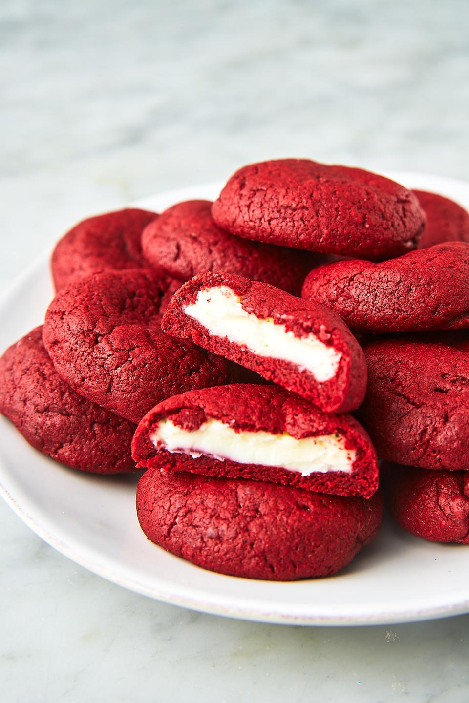 Inside Out Red Velvet Cookies