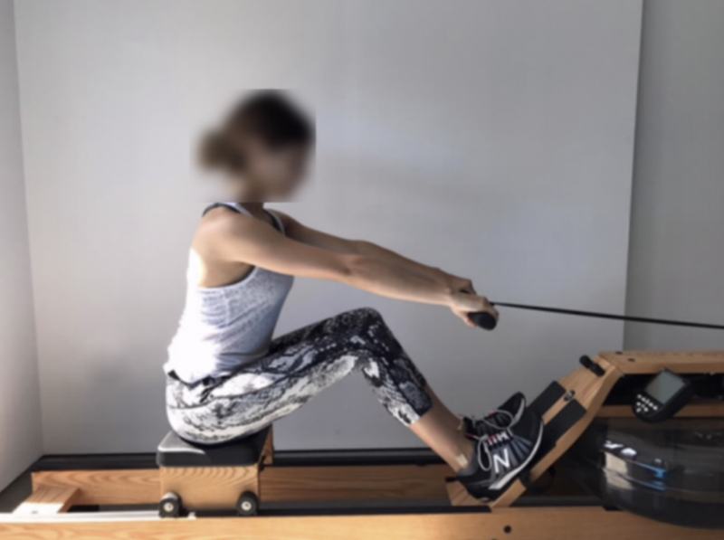 Olivia Jade Giannulli posing on a rowing machine in 2017. (Image: The United States Attorneys Office, District of Massachusetts) 