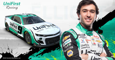 Chase Elliott and UniFirst No. 9 Chevy.