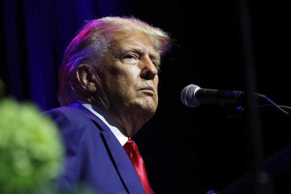 Former President Donald Trump says his free speech rights to campaign should overrule courts’ pretrial restrictions. <a href="https://newsroom.ap.org/detail/GeorgiaElectionInvestigationProsecutor/1ef8aca36a2544d08eb6c3cc36fb188f/photo" rel="nofollow noopener" target="_blank" data-ylk="slk:AP Photo/Butch Dill;elm:context_link;itc:0;sec:content-canvas" class="link ">AP Photo/Butch Dill</a>