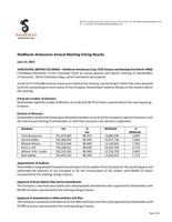 ShaMaran Announces Annual Meeting Voting Results (CNW Group/ShaMaran Petroleum Corp.)