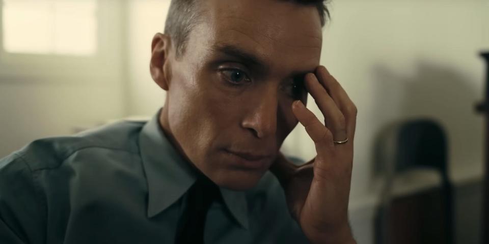 Cillian Murphy as Oppenheimer.