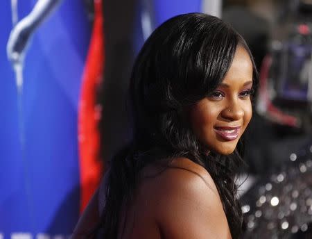 Bobbi Kristina Brown, daughter of the late singer Whitney Houston, poses at the premiere of "Sparkle" in Hollywood, California August 16, 2012. REUTERS/Fred Prouser