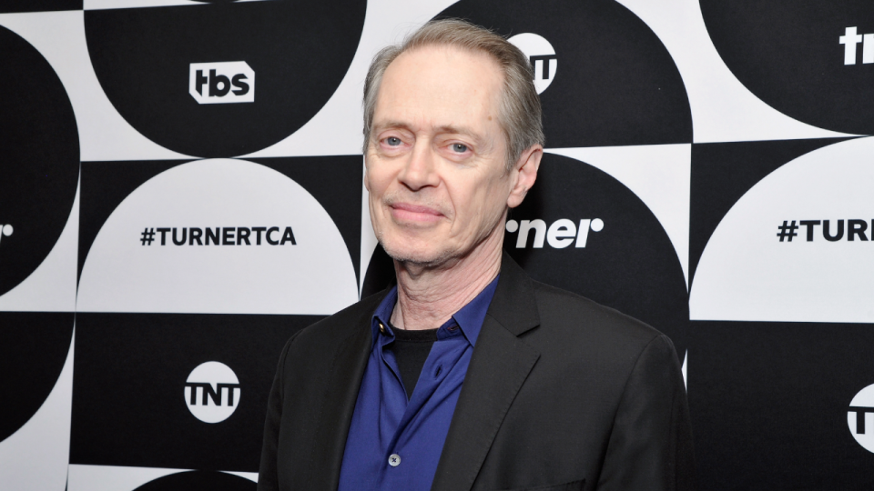 <div>Steve Buscemi of the television show 'Miracle Workers' poses in the green room during the TCA Turner Winter Press Tour 2019 at The Langham Huntington Hotel and Spa on February 11, 2019 in Pasadena, California. 505702 (Photo by John Sciulli/Getty Images for Turner)</div> <strong>(Getty Images)</strong>