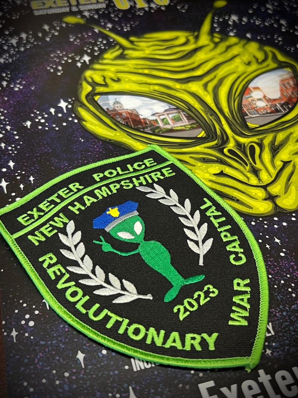 Exeter police will sell a special edition patch at the UFO Festival for $10 on Saturday.