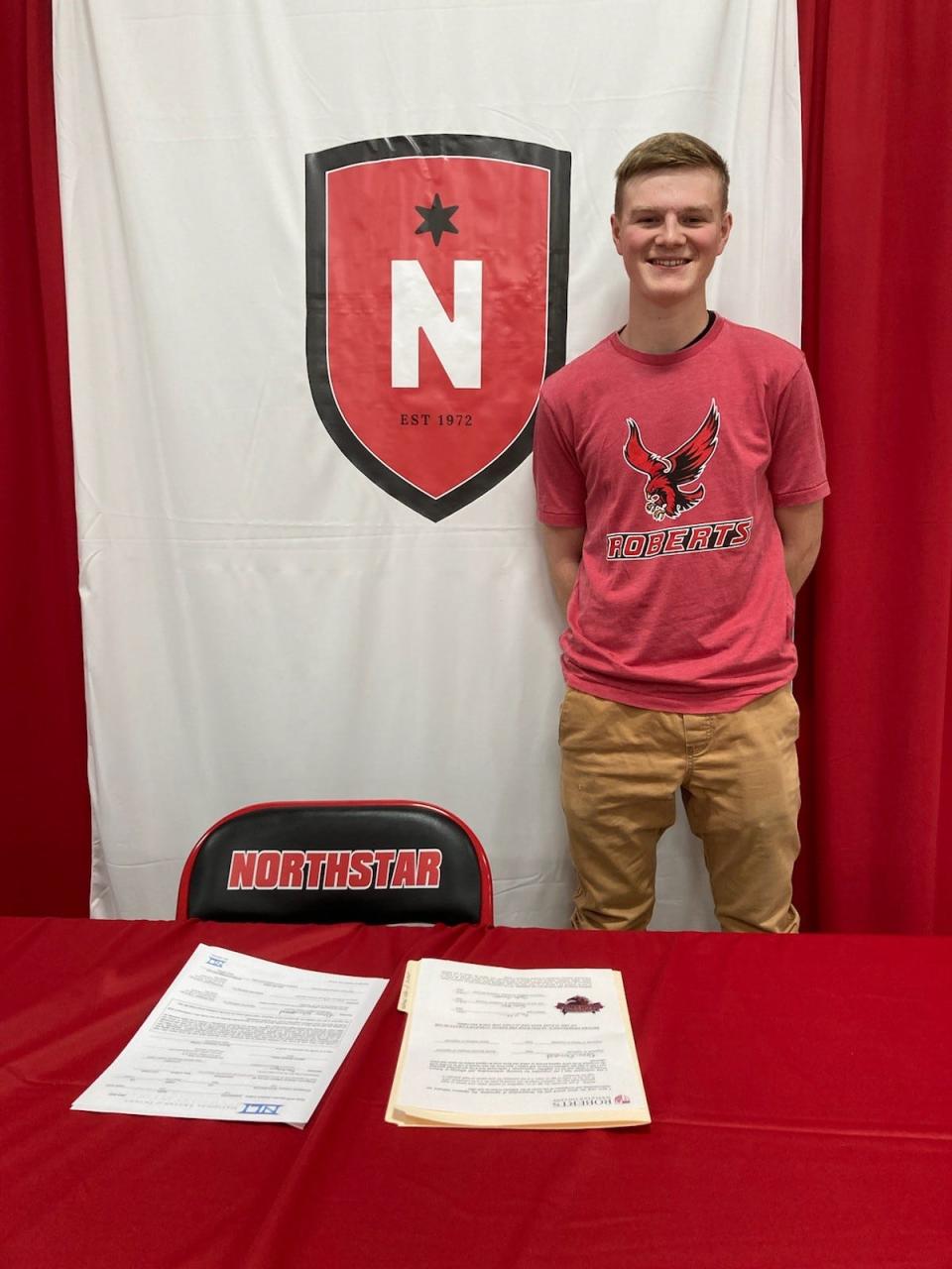 Northstar Christian Academy basketball guard Ryan Garwood, who has committed to play at Roberts Wesleyan College.