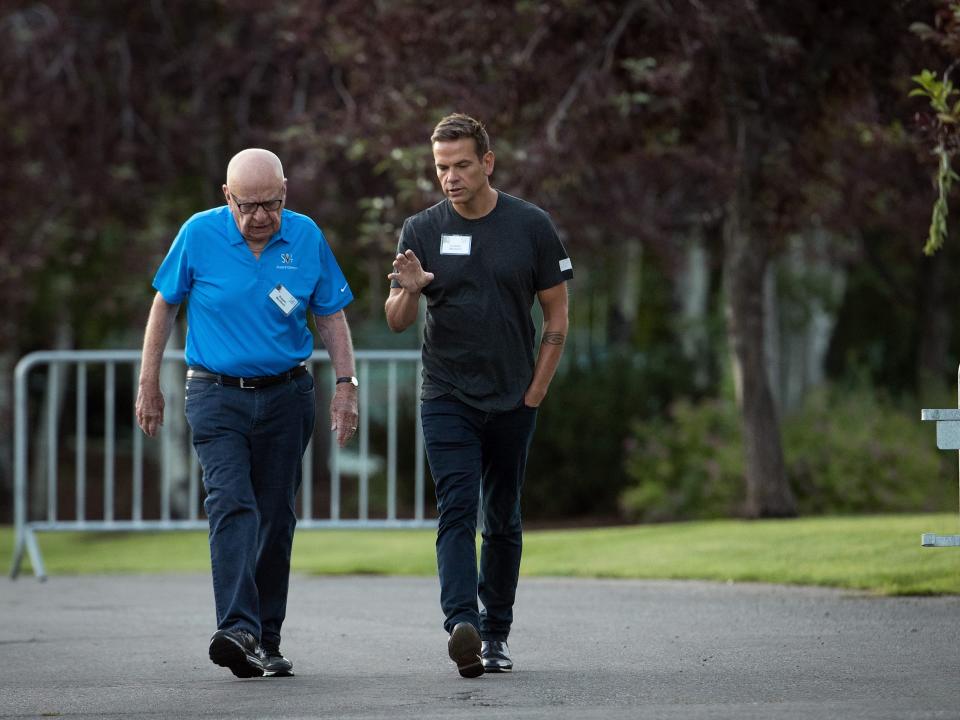 Rupert Murdoch and Lachlan Murdoch