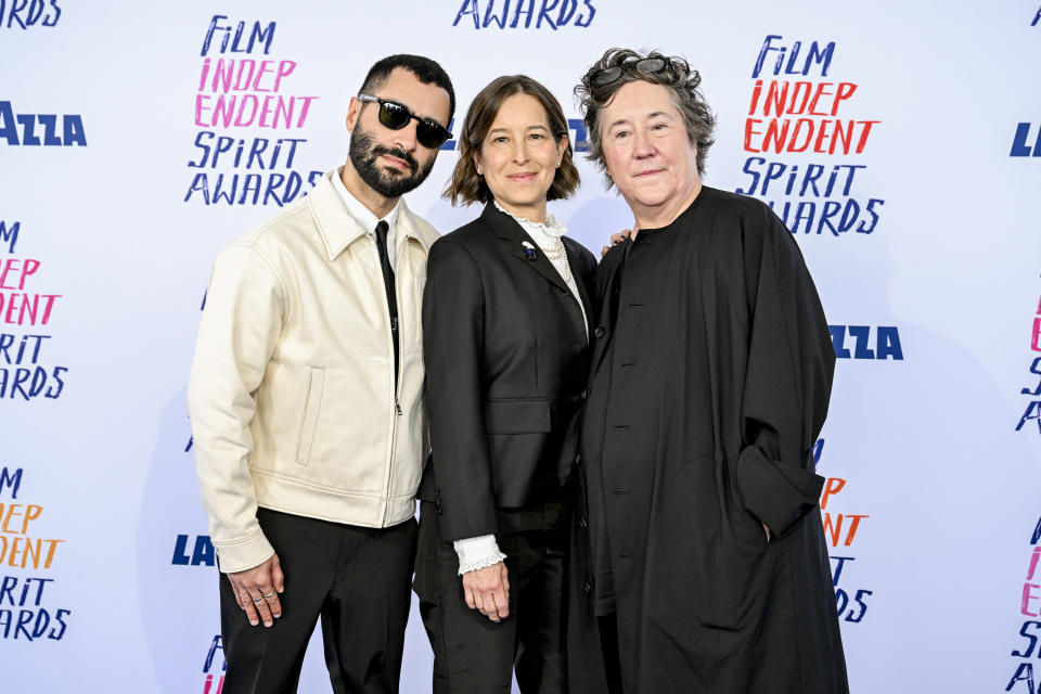 David Hinojosa, Pamela Koffler and Christine Vachon at the 2024 Film Independent Spirit Awards held at the Santa Monica Pier on February 25, 2024 in Santa Monica, California.