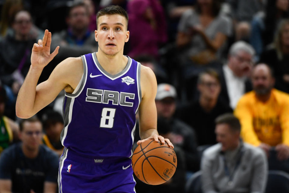 Bogdan Bogdanovic of the Sacramento Kings.