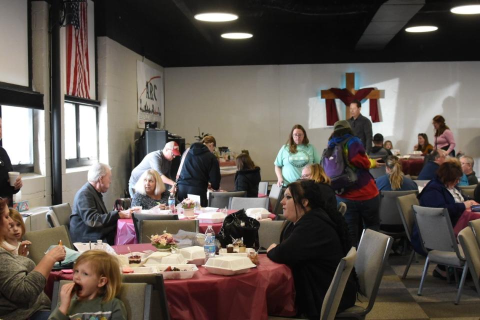 More than 250 people attended the 13th annual Chocolate Lovers Fest at Apostolic Restoration Center in Genoa on Saturday, sampling more than 40 different chocolate treats.