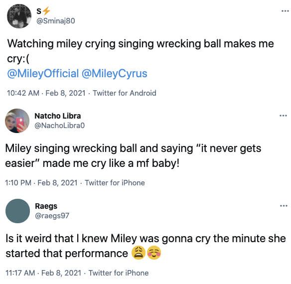 Tweets about Miley Cyrus