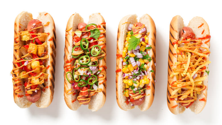 loaded hot dogs