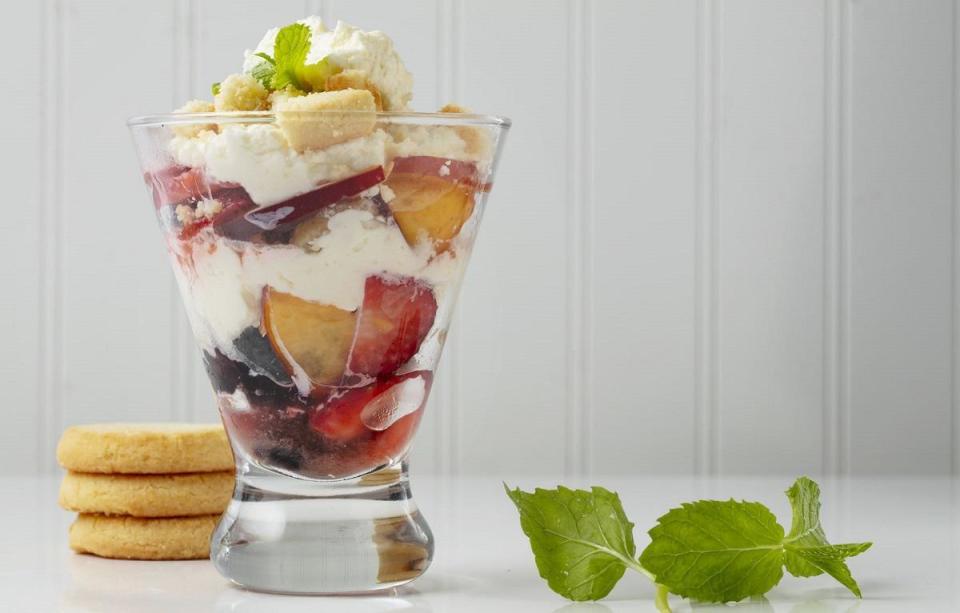 Nectarine and Berry Parfaits