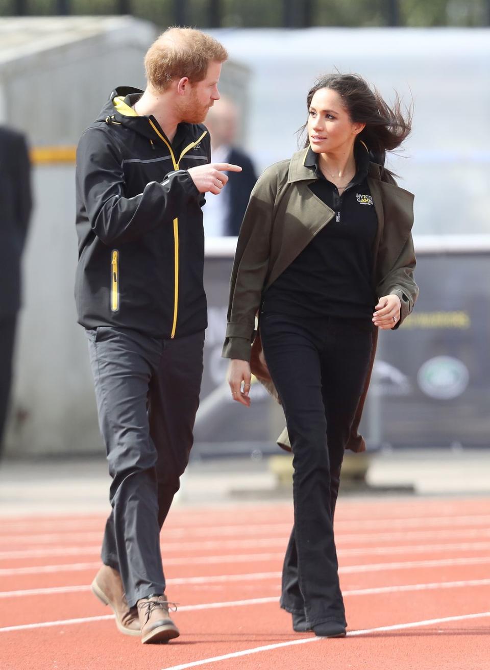 Prince Harry and Meghan Markle arrive at the Invictus Games UK Team Trials in Bath