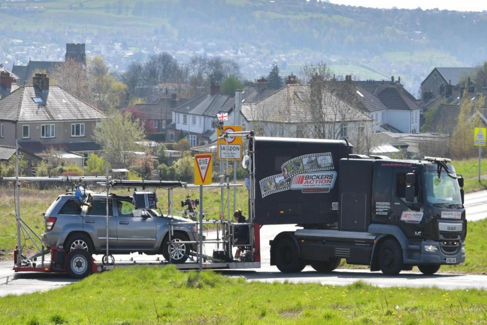 Camera crews descend on Bradford district beauty spot to film new TV drama <i>(Image: Newsquest)</i>