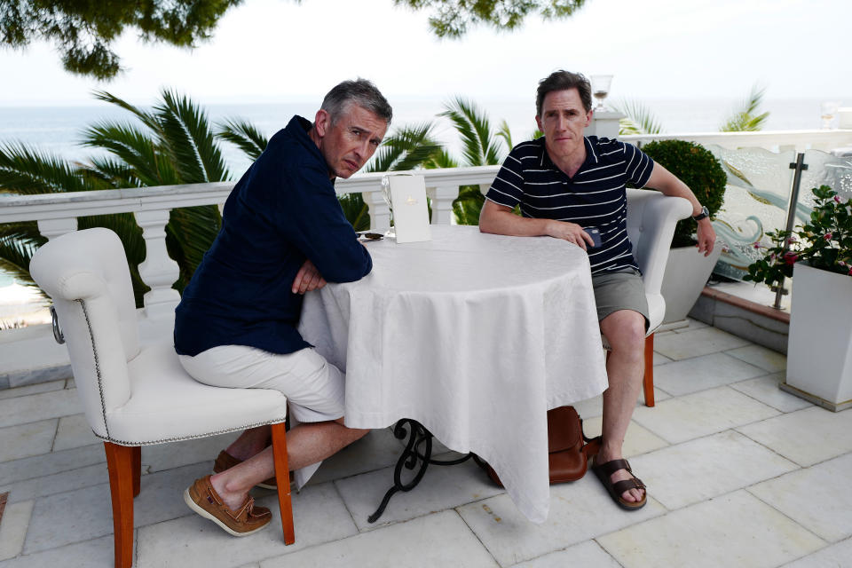 Steve Coogan and Rob Brydon in The Trip To Greece. (Sky)