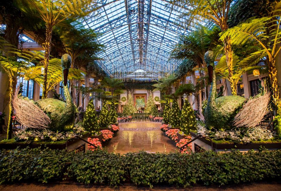 Christmas is on full display in the conservatory at Longwood Gardens near Kennett Square, Pa., in 2014.