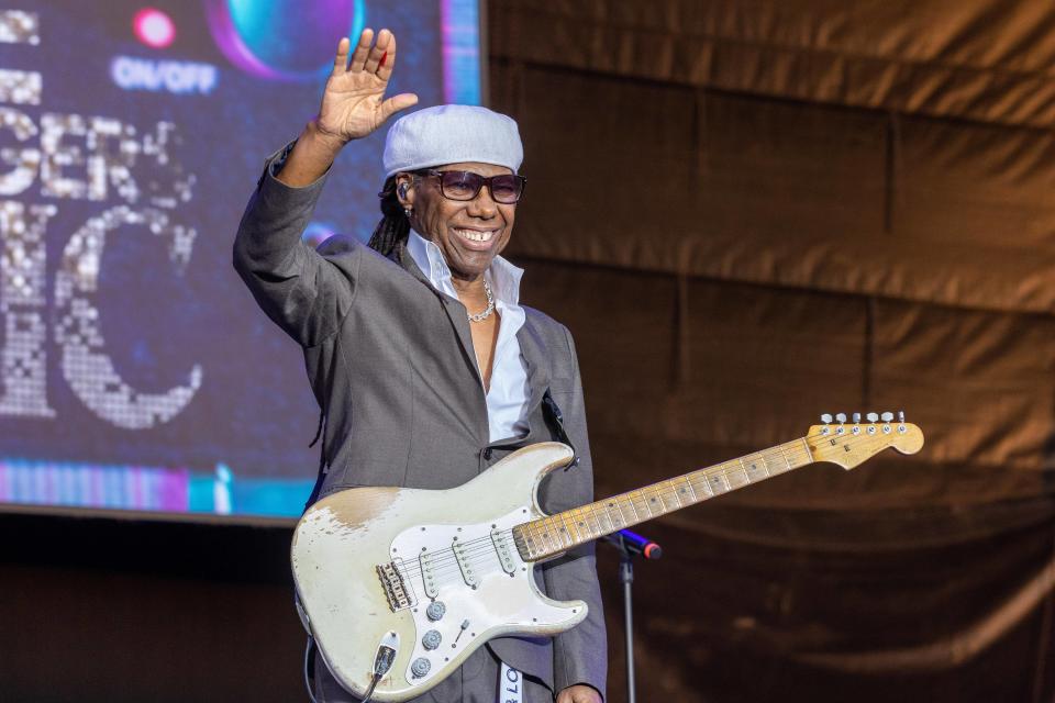 Rodgers performing with Chic at The Cambridge Club Festival 2022 on June 11. - Credit: ZUMAPRESS.com / MEGA