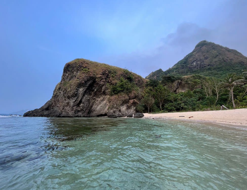 Playa en la isla de Basco